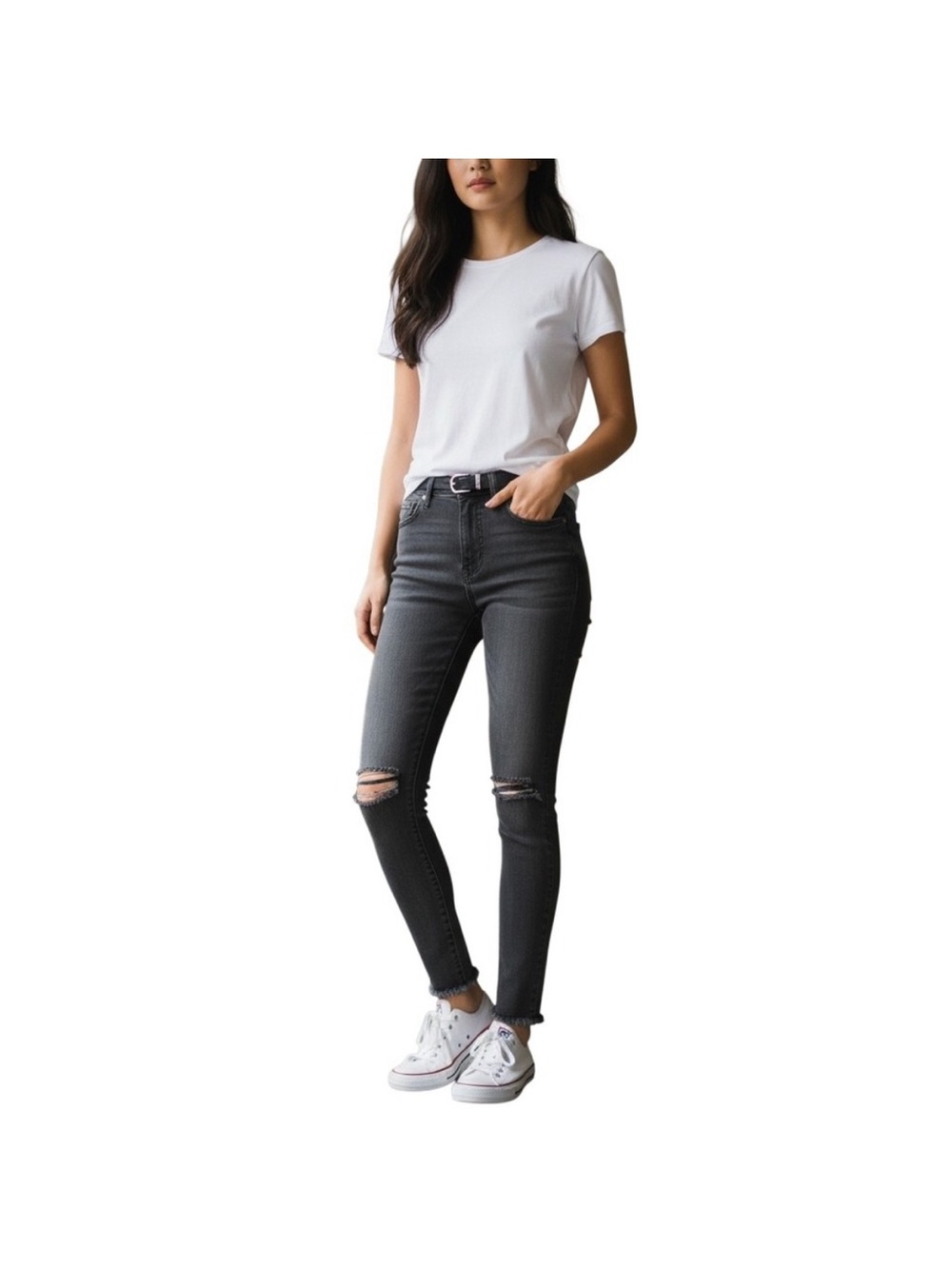 RAG & BONE W1503/789NIG Night Skinny Distressed Legging Jeans